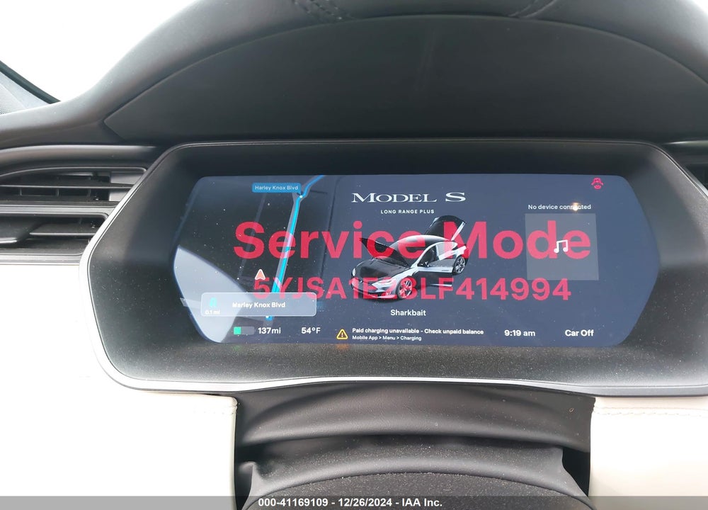 2020 TESLA MODEL S LONG RANGE DUAL MOTOR ALL-WHEEL DRIVE/LONG RANGE PLUS DUAL MOTOR ALL-WHEEL DRIVE VIN: 5YJSA1E28LF414994