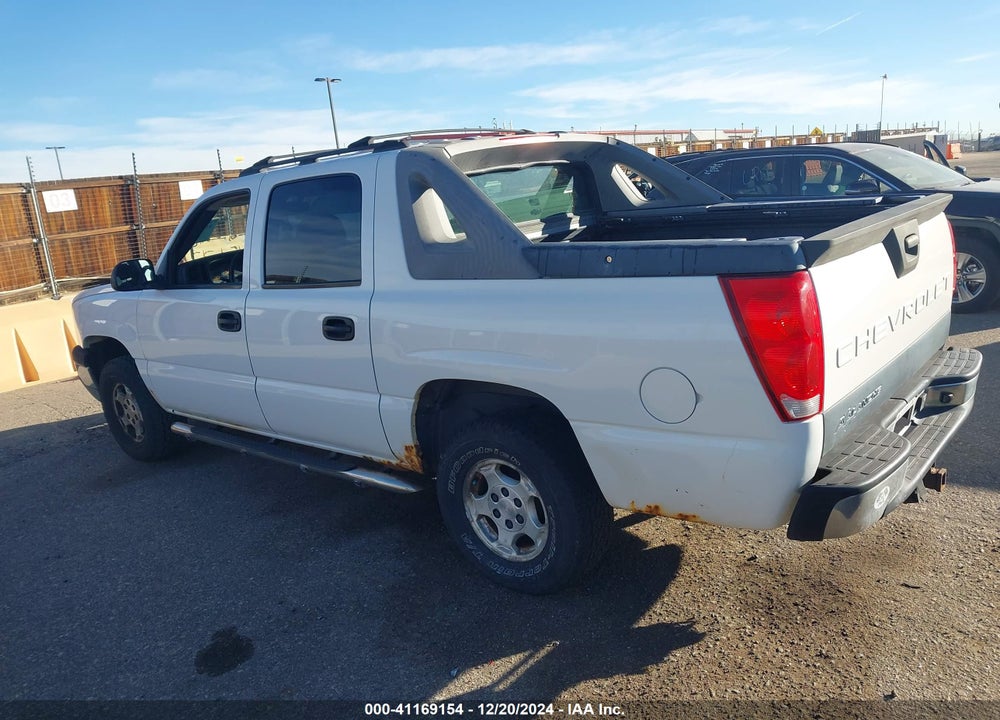 2003 CHEVROLET AVALANCHE 1500 VIN: 3GNEC13T33G290959