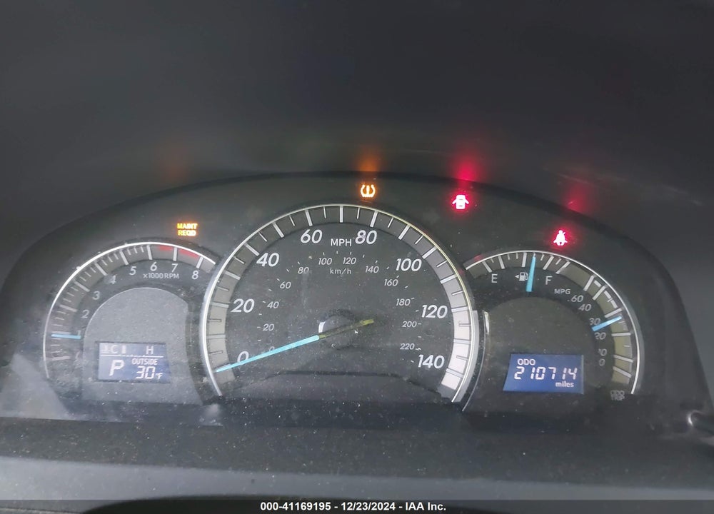 2012 TOYOTA CAMRY SE VIN: 4T1BF1FK2CU141988