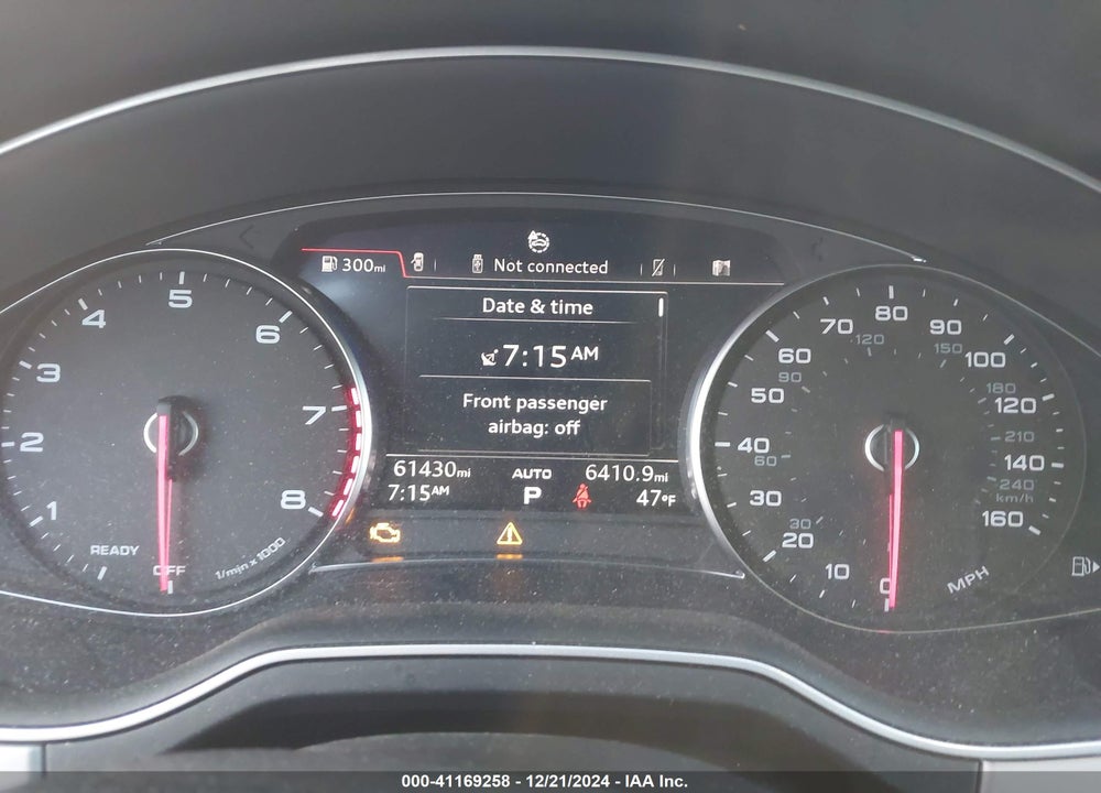 2019 AUDI Q7 45 PREMIUM VIN: WA1AHAF78KD019280