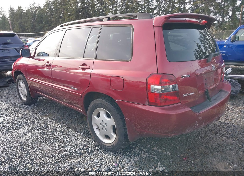 2006 TOYOTA HIGHLANDER LIMITED V6 VIN: JTEEP21A560185929