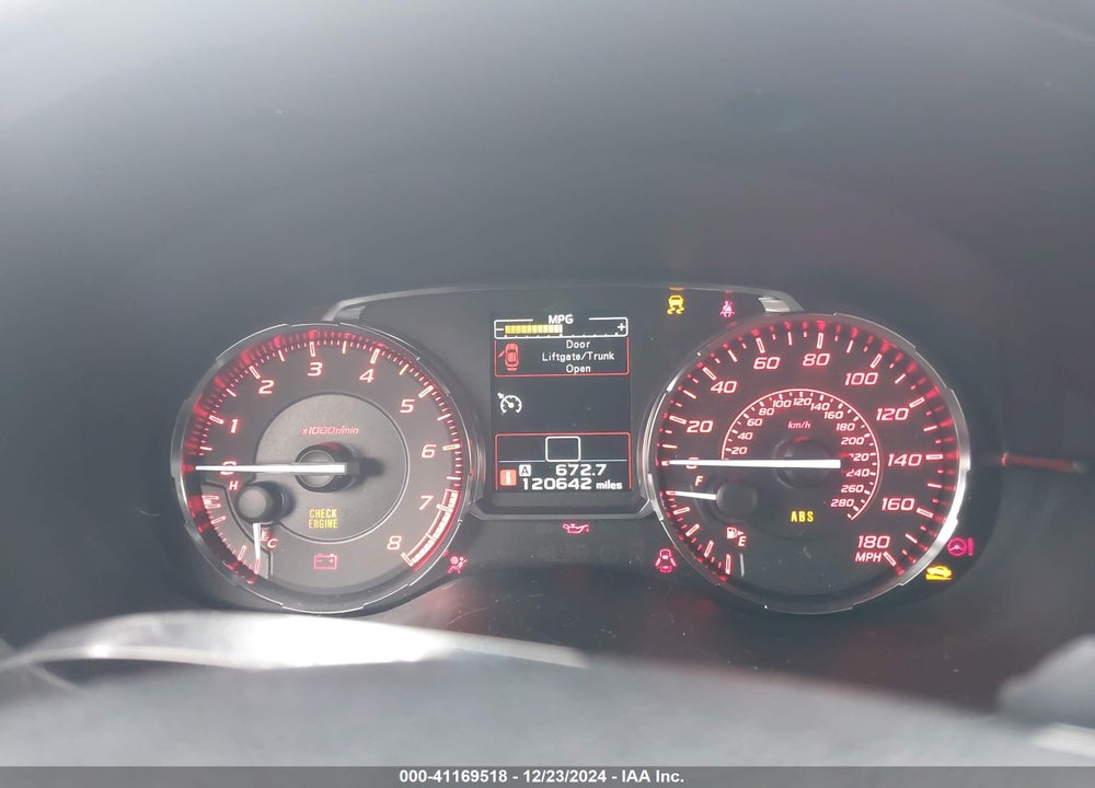 2016 SUBARU WRX VIN: JF1VA1J66G9832899