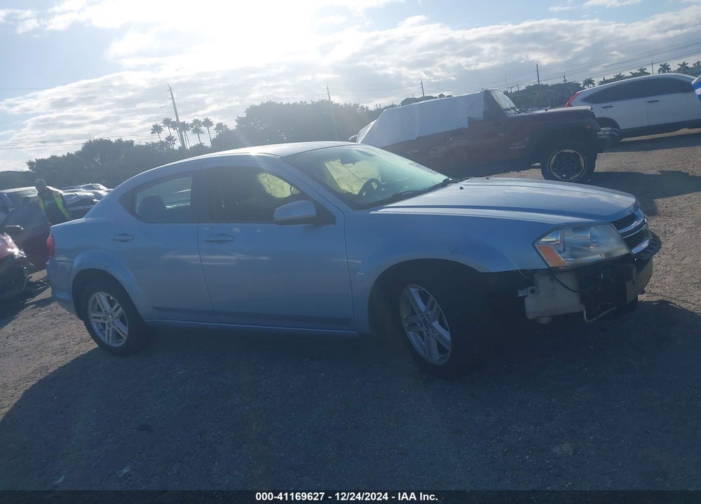 2013 DODGE AVENGER SXT VIN: 1C3CDZCB0DN624851