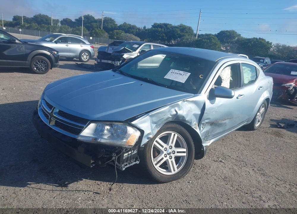 2013 DODGE AVENGER SXT VIN: 1C3CDZCB0DN624851