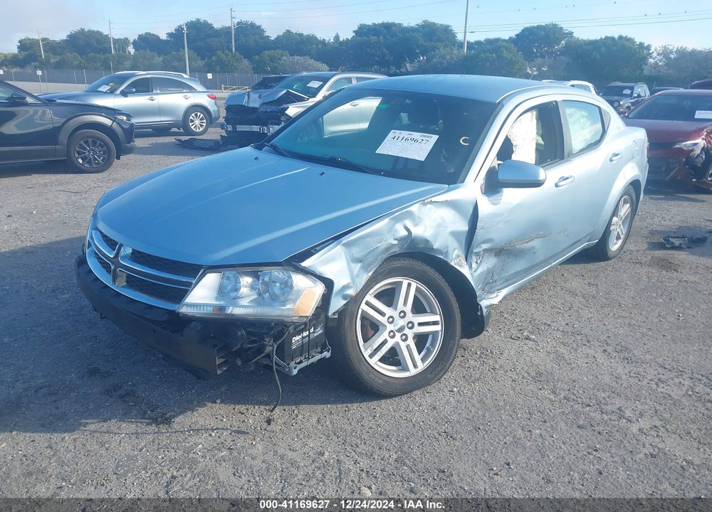 2013 DODGE AVENGER SXT VIN: 1C3CDZCB0DN624851