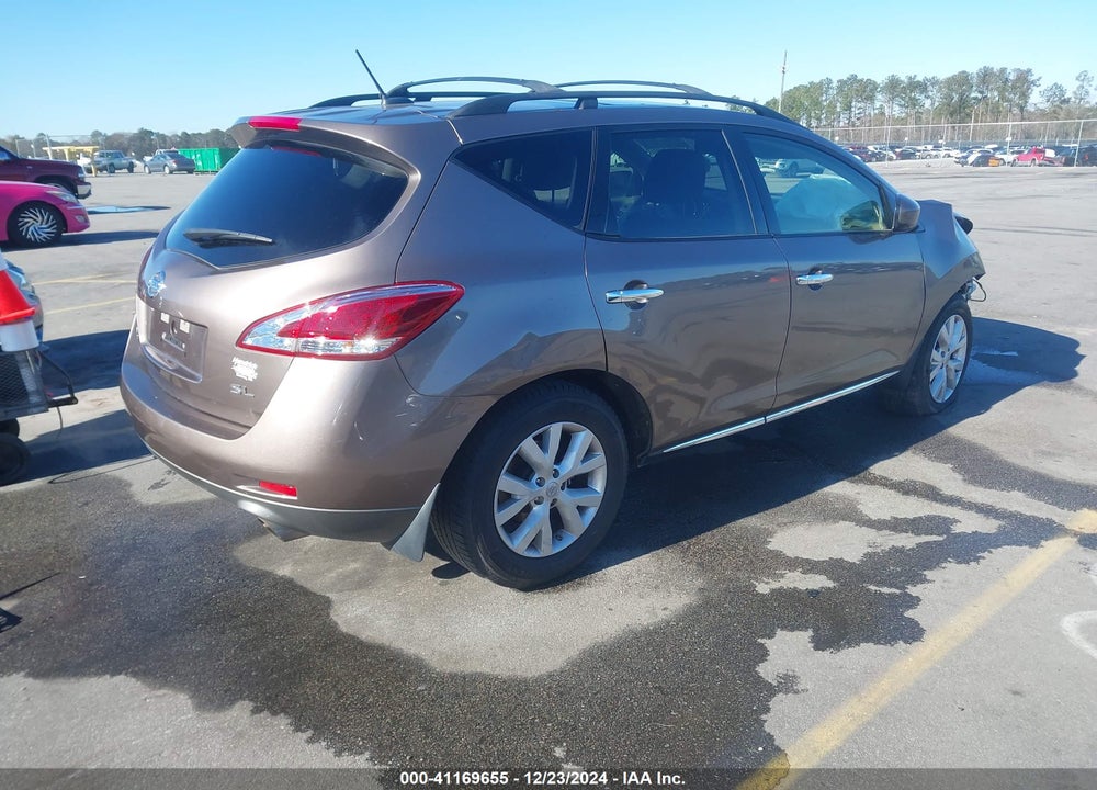 2012 NISSAN MURANO SL VIN: JN8AZ1MU7CW119571