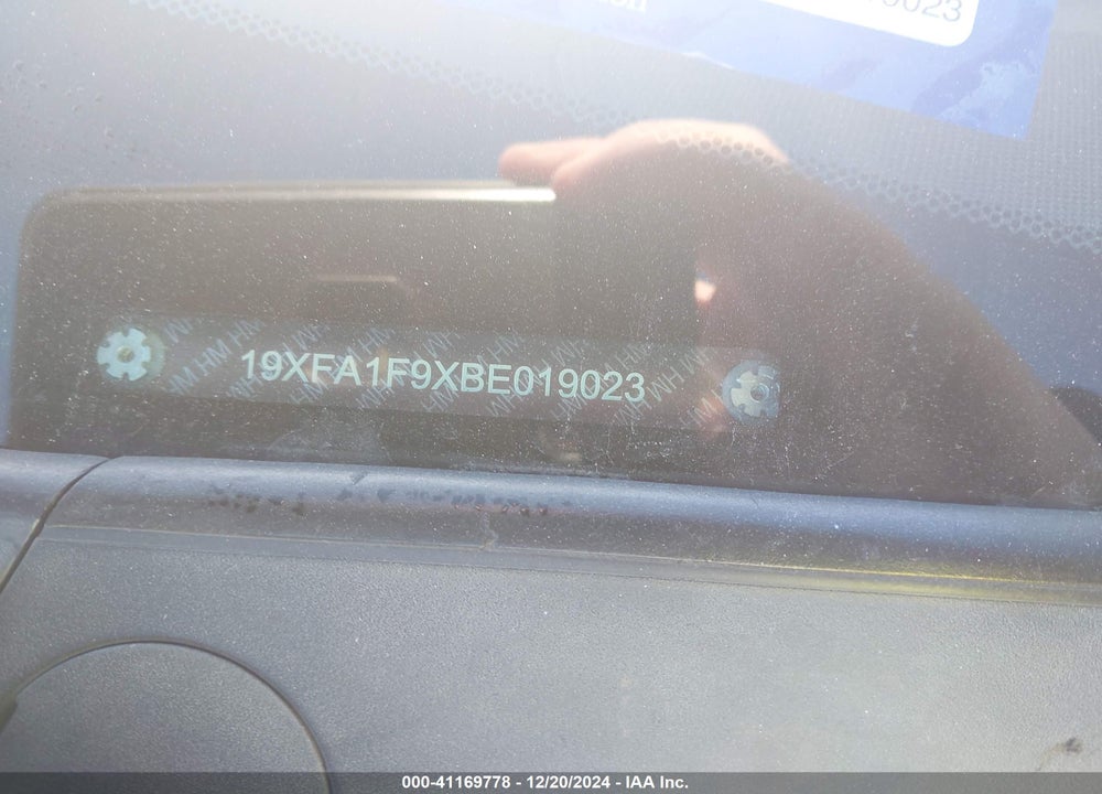 2011 HONDA CIVIC EX-L VIN: 19XFA1F9XBE019023