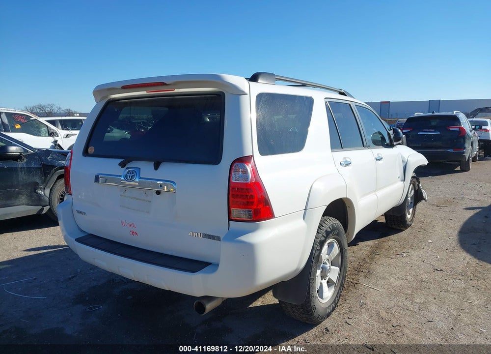 2007 TOYOTA 4RUNNER SR5 V6 VIN: JTEZU14R178075338