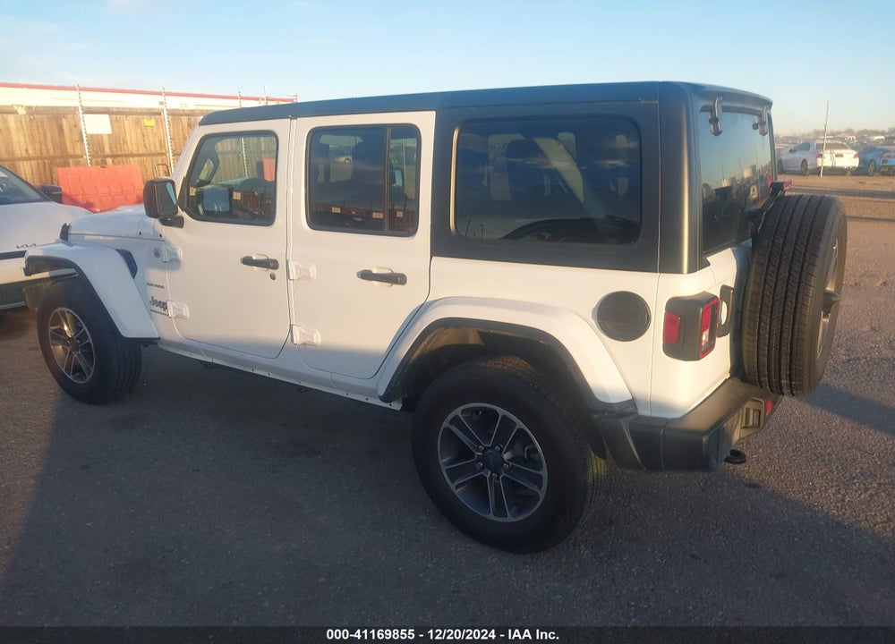 2023 JEEP WRANGLER 4-DOOR SAHARA 4X4 VIN: 1C4HJXEN9PW695177