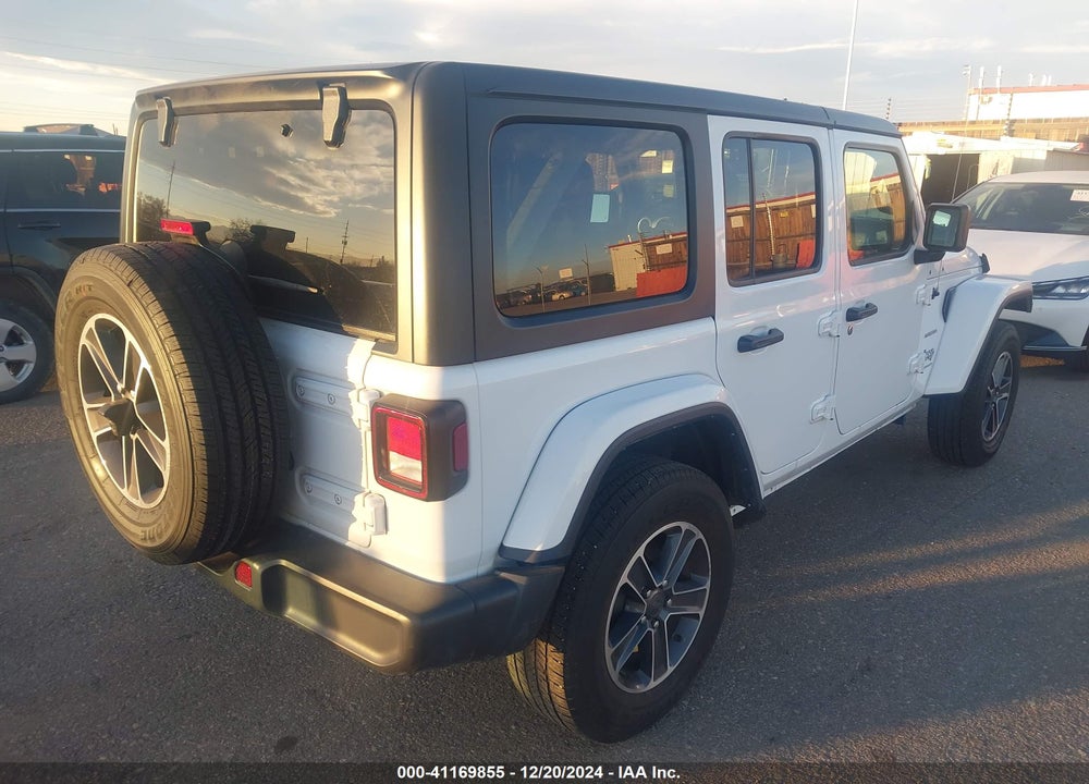 2023 JEEP WRANGLER 4-DOOR SAHARA 4X4 VIN: 1C4HJXEN9PW695177