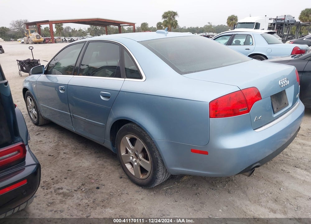 2006 AUDI A4 VIN: WAUAF78E86A254910