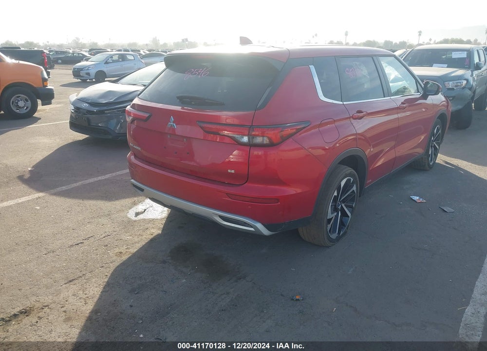 2024 MITSUBISHI OUTLANDER SE 2.5 2WD/SE BLACK EDITION S-AWC/SE BLACK EDITION W/PANO ROOF VIN: JA4J3VA86RZ051986