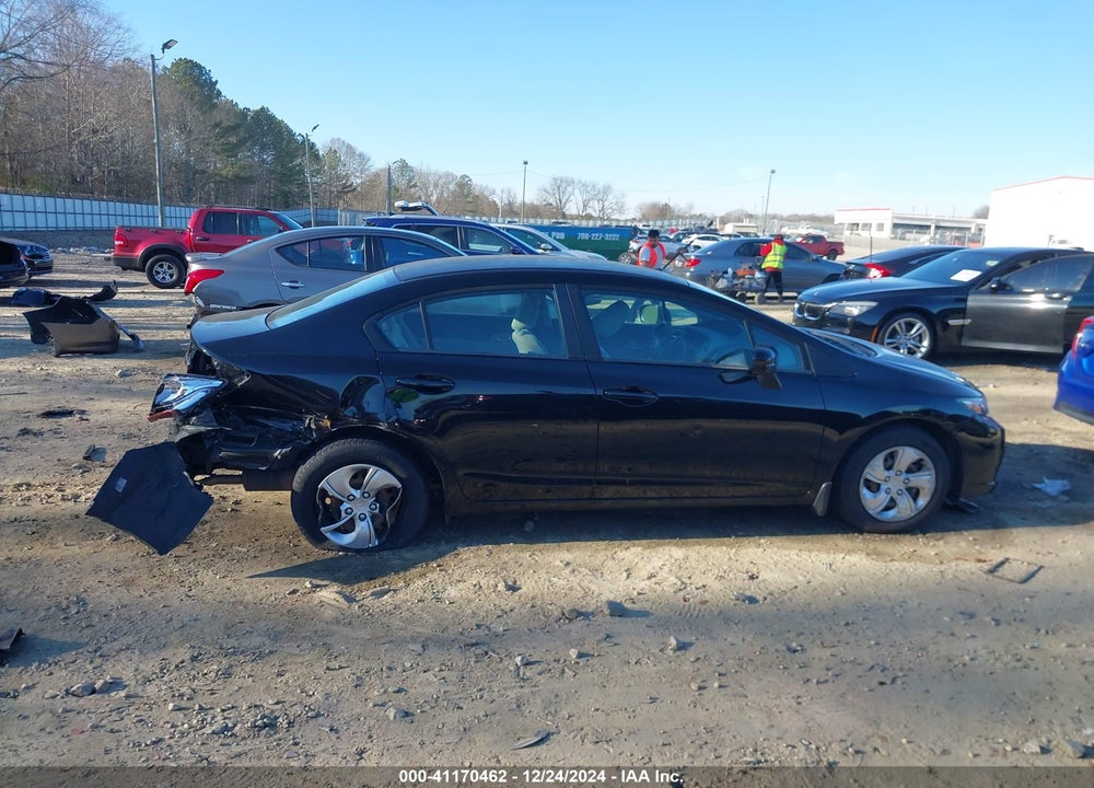2014 HONDA CIVIC LX VIN: 19XFB2F51EE029198