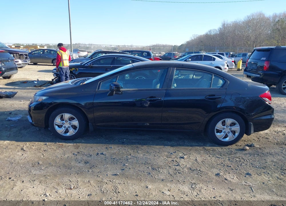 2014 HONDA CIVIC LX VIN: 19XFB2F51EE029198
