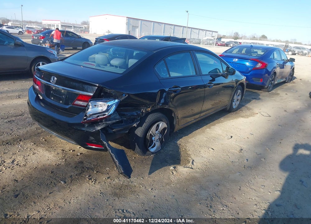 2014 HONDA CIVIC LX VIN: 19XFB2F51EE029198