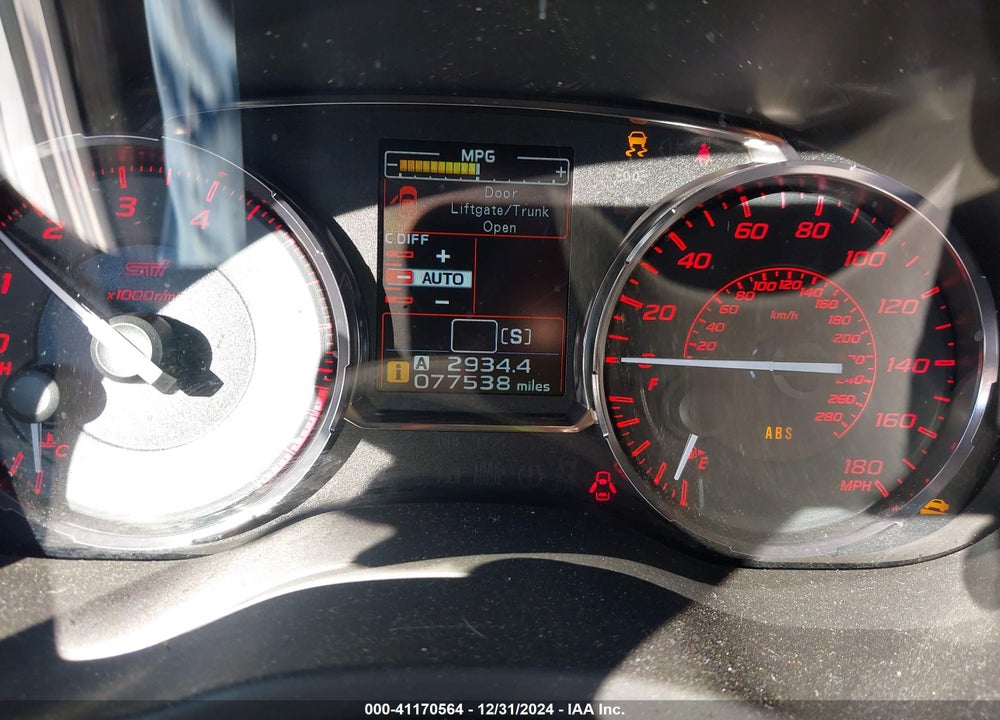 2015 SUBARU WRX STI VIN: JF1VA2P60F9802972