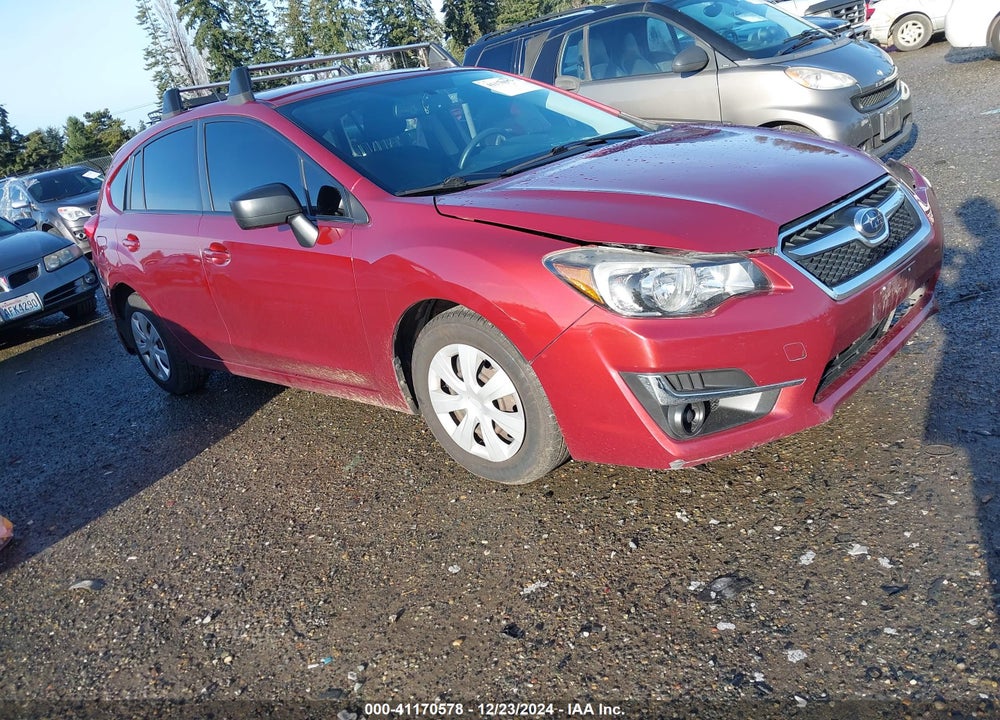 2016 SUBARU IMPREZA 2.0I VIN: JF1GPAA64GH287007