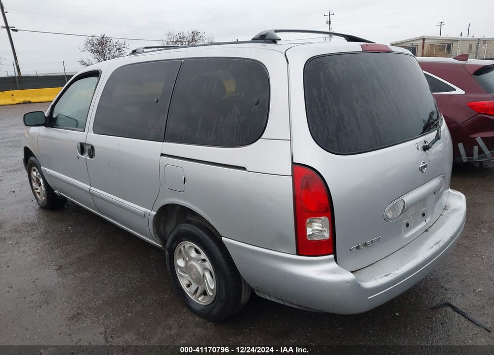 2001 NISSAN QUEST GXE VIN: 4N2ZN15T41D804567