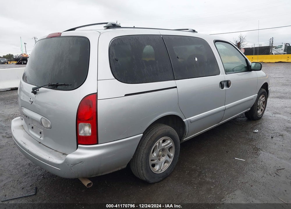 2001 NISSAN QUEST GXE VIN: 4N2ZN15T41D804567