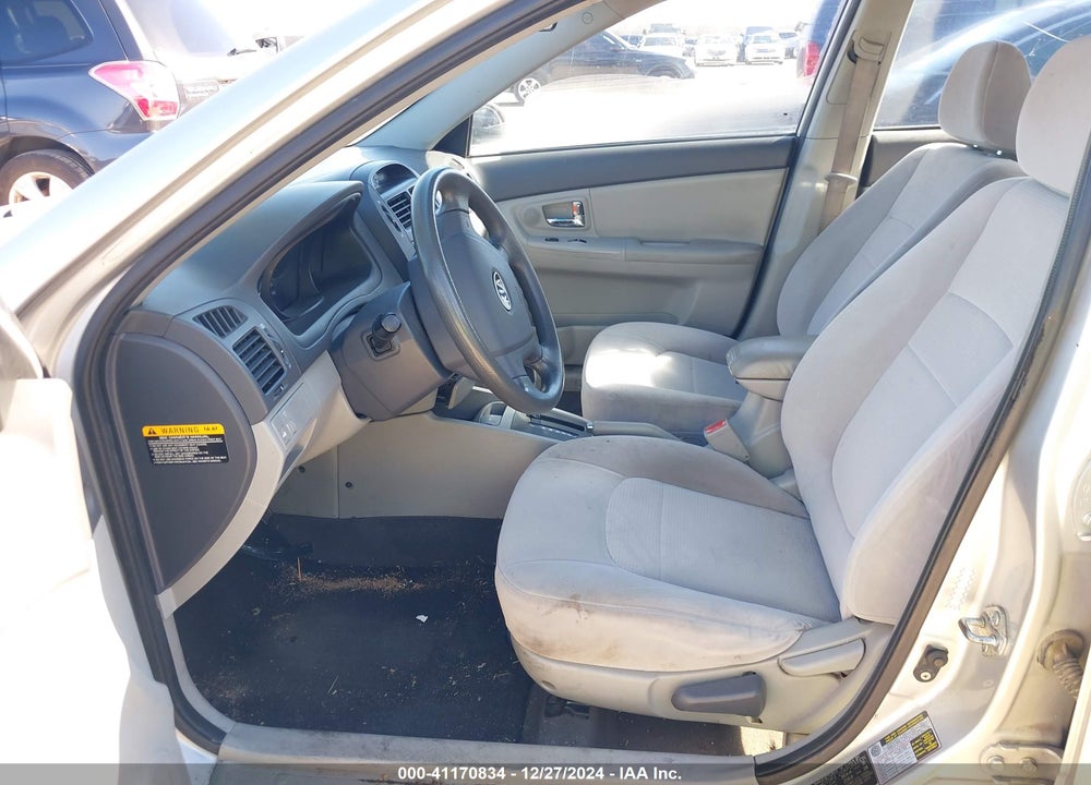 2008 KIA SPECTRA EX VIN: KNAFE121X85539292