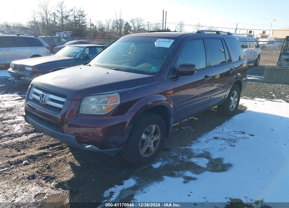 2008 HONDA PILOT EX-L VIN: 5FNYF18548B027383