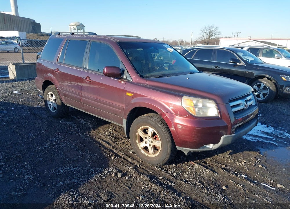 2008 HONDA PILOT EX-L VIN: 5FNYF18548B027383