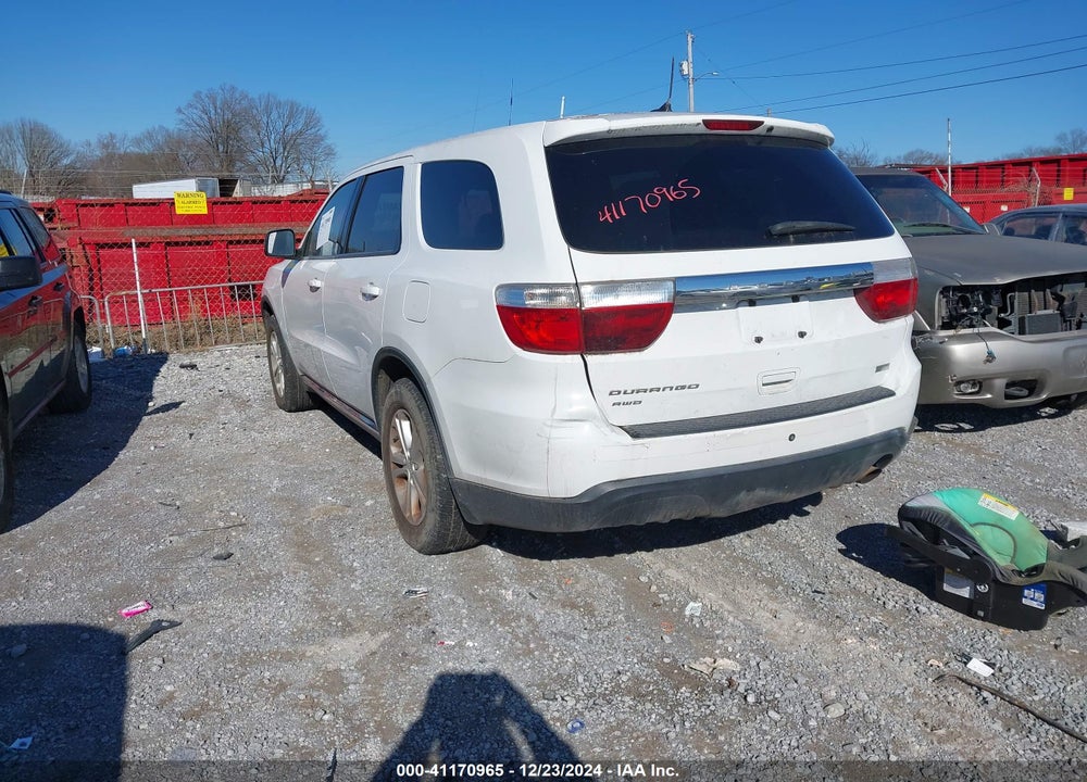 2013 DODGE DURANGO SXT VIN: 1C4RDJAG2DC671686