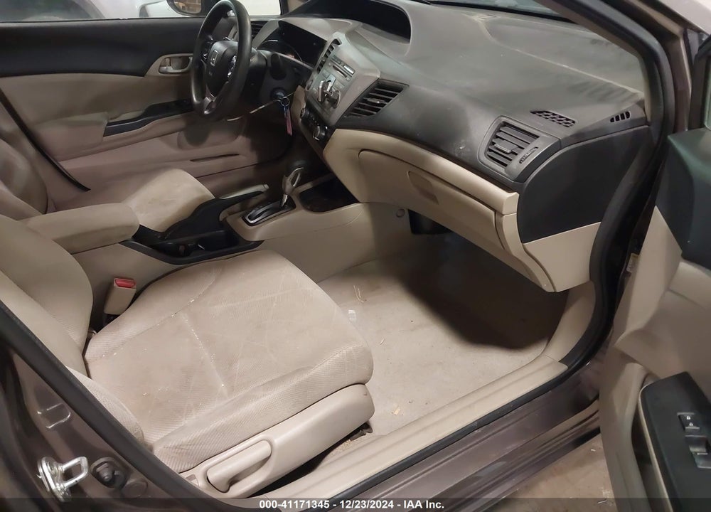 2012 HONDA CIVIC SDN LX VIN: 2HGFB2F57CH581033