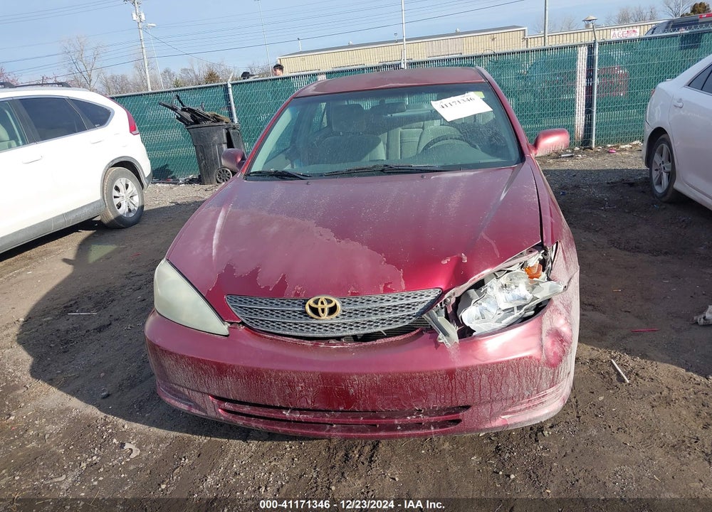2002 TOYOTA CAMRY LE VIN: 4T1BE32K72U553620