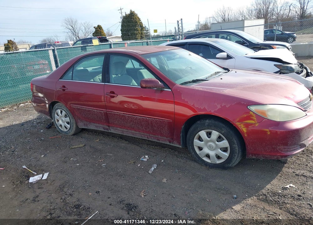 2002 TOYOTA CAMRY LE VIN: 4T1BE32K72U553620