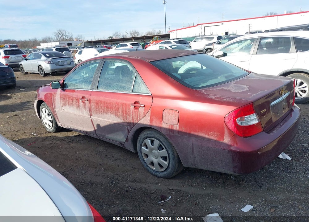 2002 TOYOTA CAMRY LE VIN: 4T1BE32K72U553620