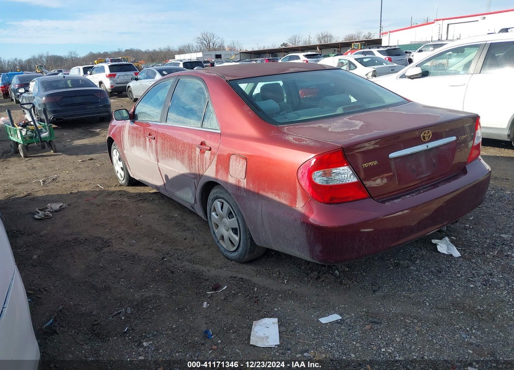 2002 TOYOTA CAMRY LE VIN: 4T1BE32K72U553620
