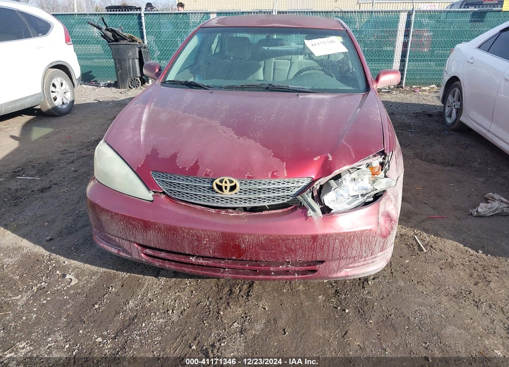 2002 TOYOTA CAMRY LE VIN: 4T1BE32K72U553620
