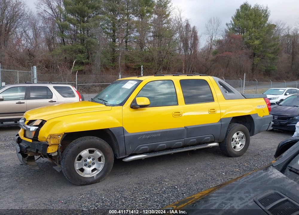 2003 CHEVROLET AVALANCHE 1500 VIN: 3GNEK13TX3G217980