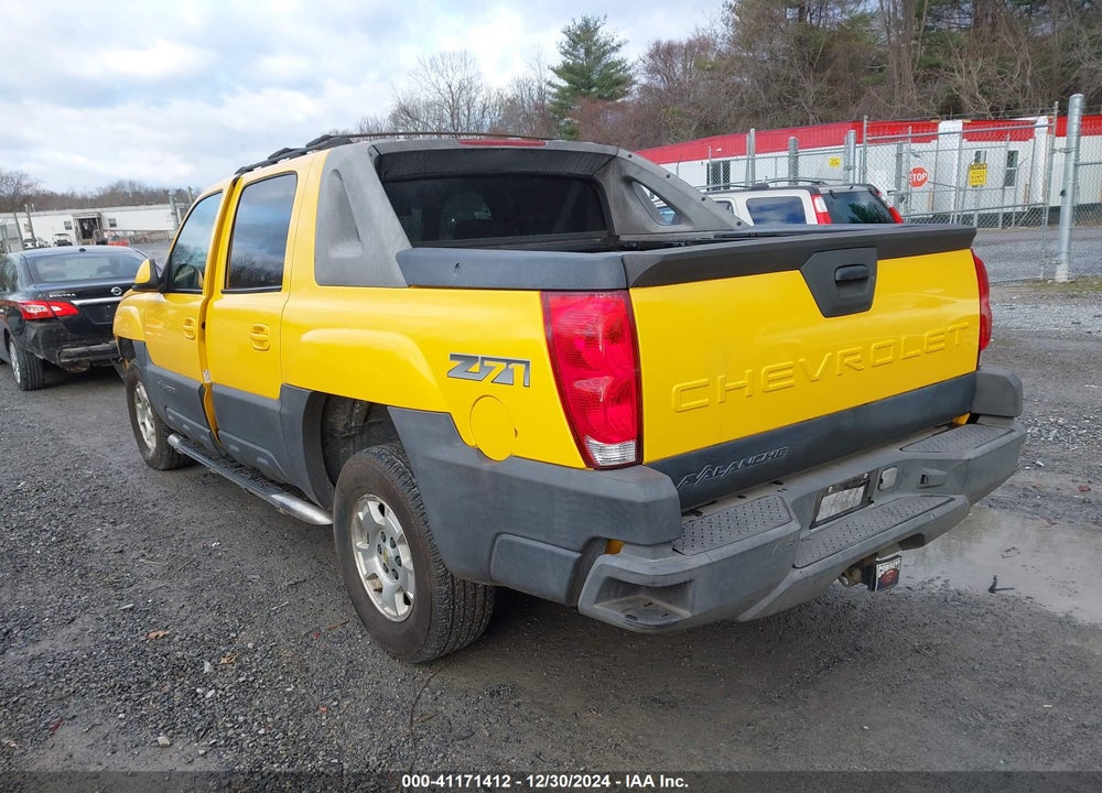 2003 CHEVROLET AVALANCHE 1500 VIN: 3GNEK13TX3G217980