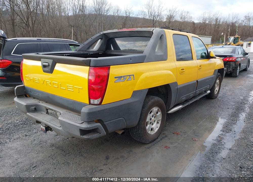 2003 CHEVROLET AVALANCHE 1500 VIN: 3GNEK13TX3G217980