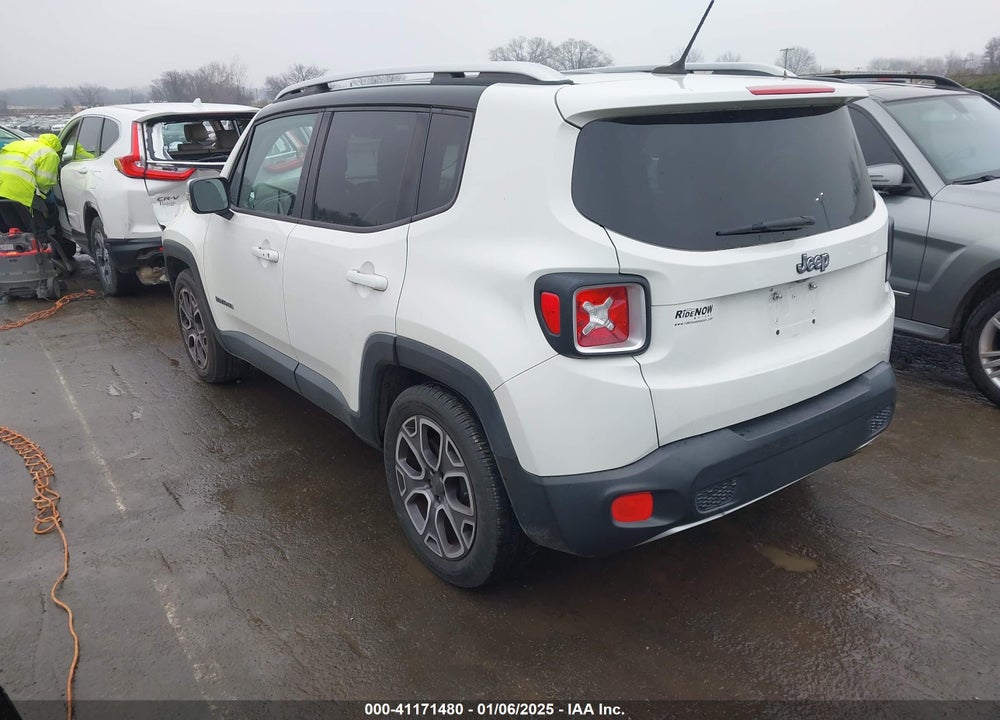 2016 JEEP RENEGADE LIMITED VIN: ZACCJADT0GPD64735