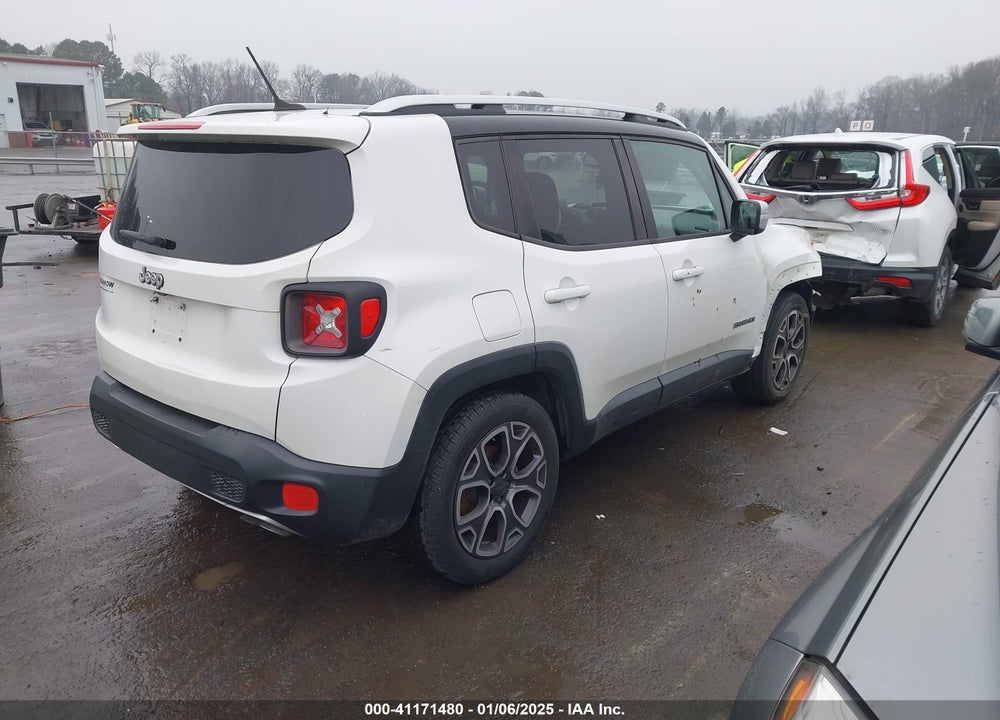 2016 JEEP RENEGADE LIMITED VIN: ZACCJADT0GPD64735