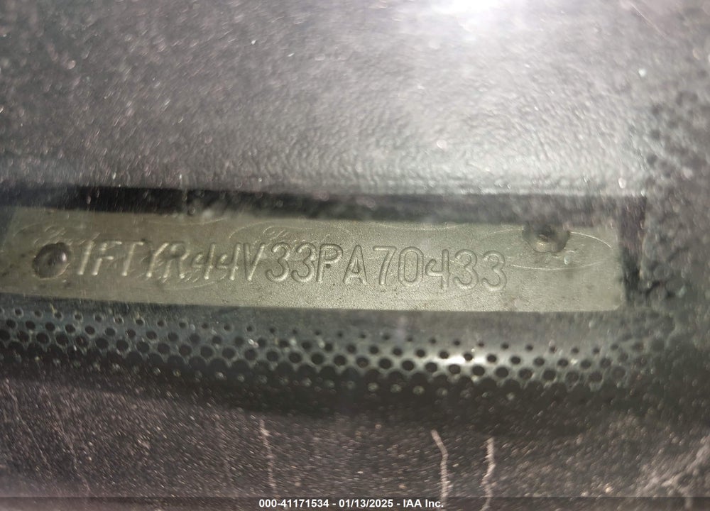2003 FORD RANGER EDGE/TREMOR/XLT VIN: 1FTYR44V33PA70433