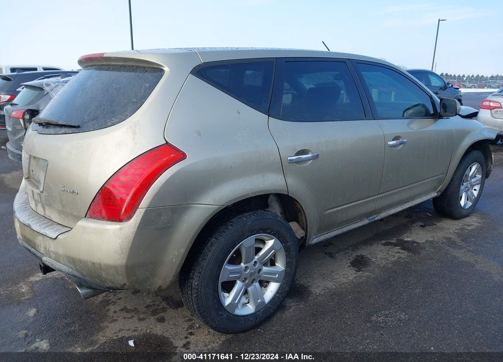 2006 NISSAN MURANO VIN: JN8AZ08W46W519906