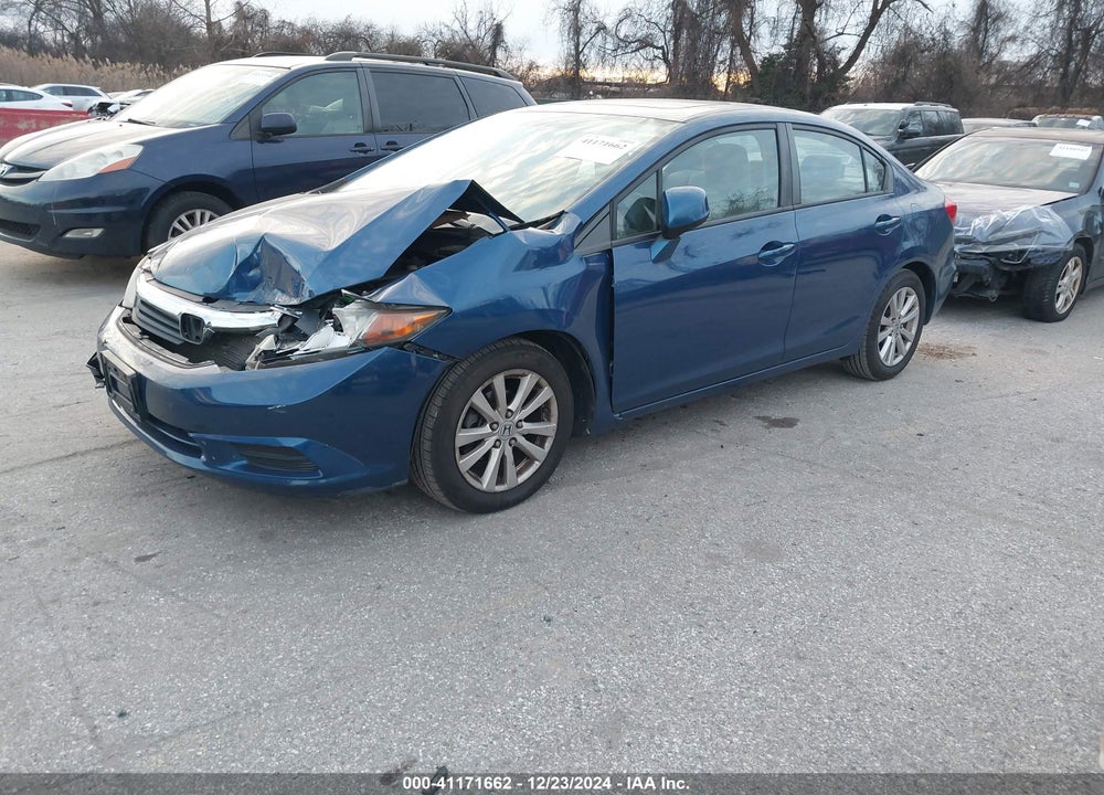 2012 HONDA CIVIC EX VIN: 19XFB2F82CE312829