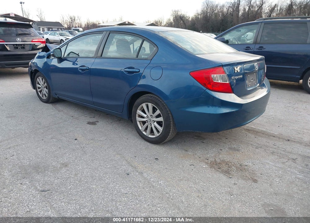 2012 HONDA CIVIC EX VIN: 19XFB2F82CE312829