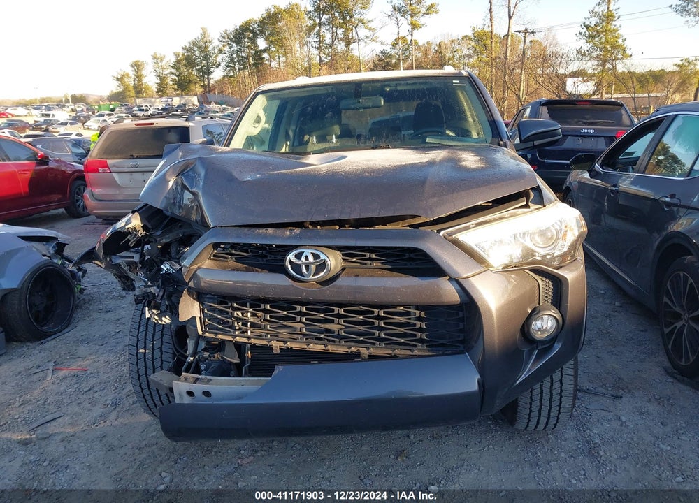2016 TOYOTA 4RUNNER VIN: JTEZU5JR2G5129324