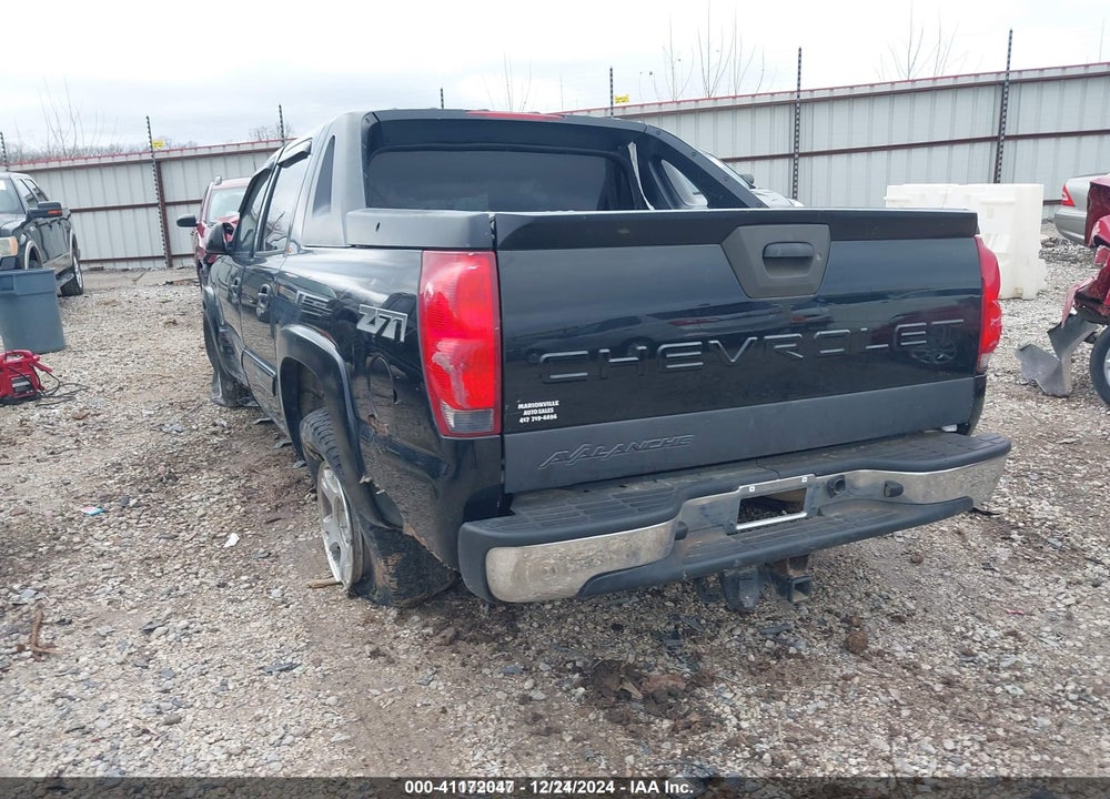 2005 CHEVROLET AVALANCHE 1500 Z71 VIN: 3GNEK12Z75G127856