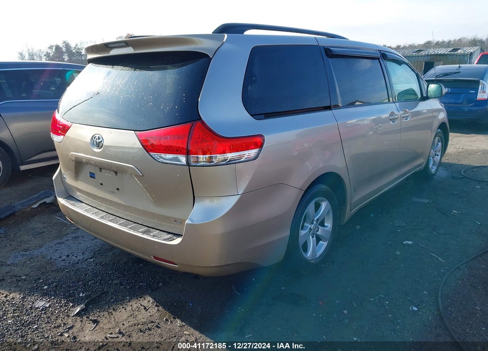 2011 TOYOTA SIENNA LE V6 VIN: 5TDKK3DC0BS050437