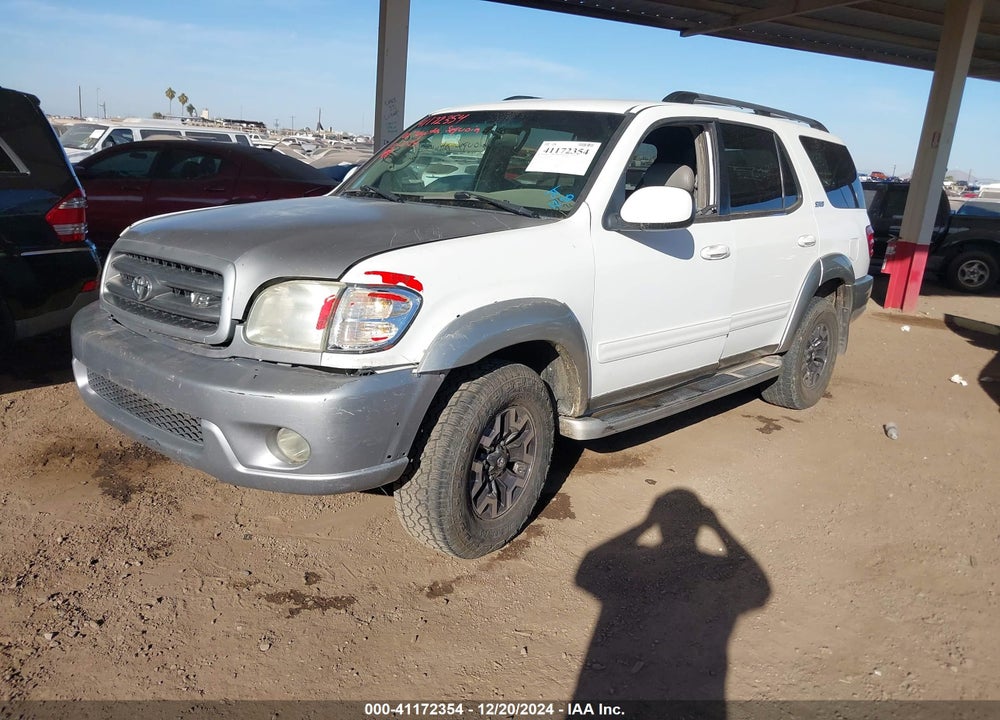 2002 TOYOTA SEQUOIA SR5 V8 VIN: 5TDBT44A32S124502
