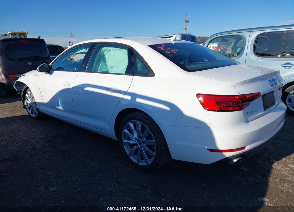 2017 AUDI A4 2.0T PREMIUM VIN: WAUANAF44HN007373
