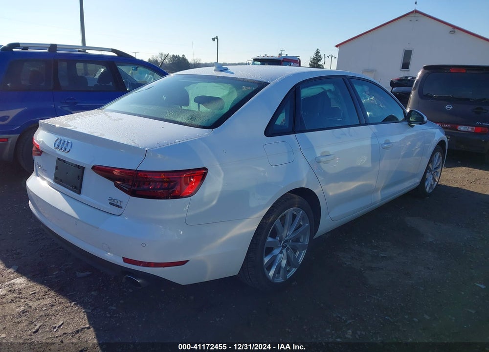 2017 AUDI A4 2.0T PREMIUM VIN: WAUANAF44HN007373
