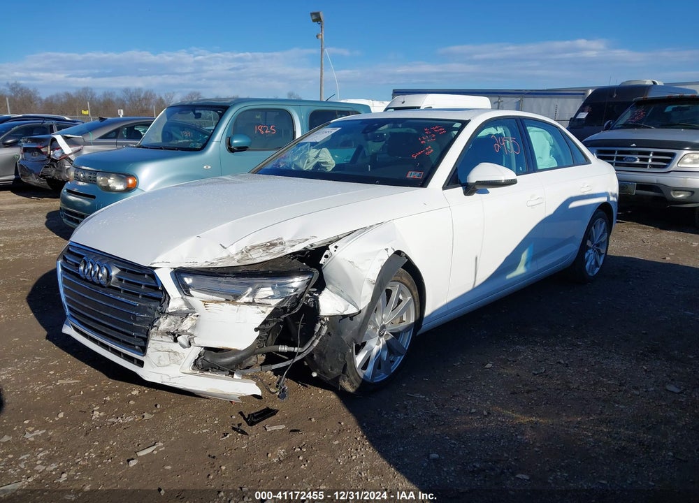 2017 AUDI A4 2.0T PREMIUM VIN: WAUANAF44HN007373