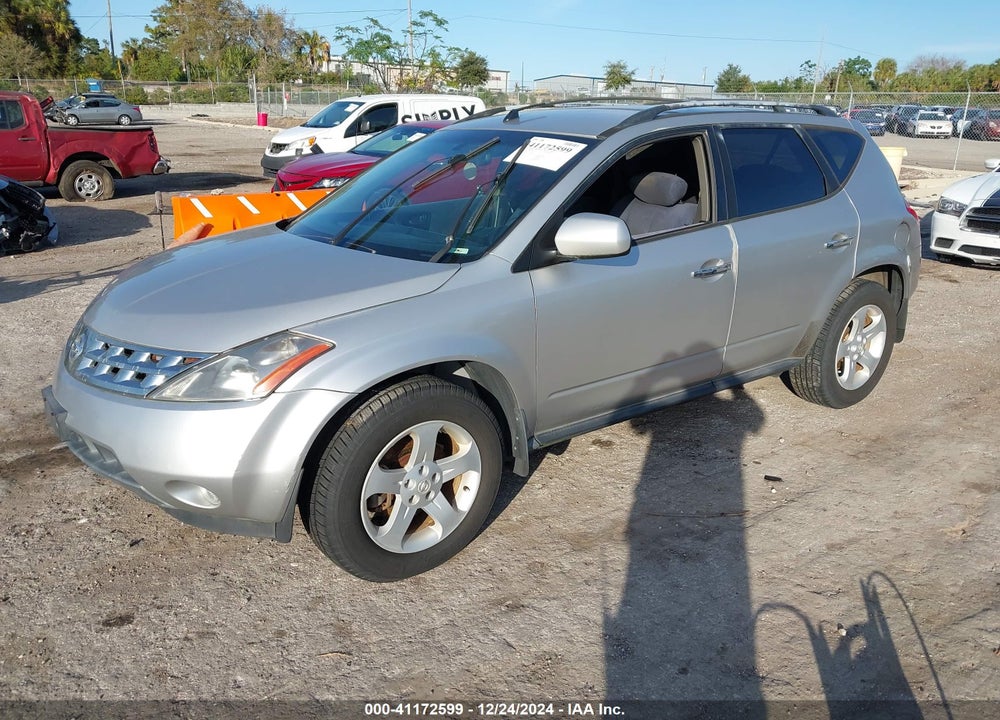 2003 NISSAN MURANO SL VIN: JN8AZ08W63W223779